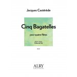 Image links to product page for Cinq Bagatelles for Four Mixed Flutes