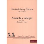 Image links to product page for Andante y Allegro for Clarinet and Piano
