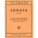 Image links to product page for Sonata in A minor for Flute, Oboe and Piano (Cello ad lib.)