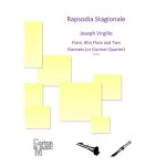 Image links to product page for Rhapsodia Stagionale for Flute, Alto Flute and Two Clarinets (or Clarinet Quartet)