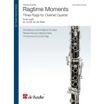 Image links to product page for Ragtime Moments: Three Rags for Clarinet Quartet