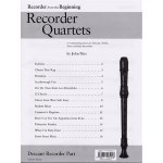 Image links to product page for Recorder from the Beginning: Recorder Quartets, Descant Recorder Part