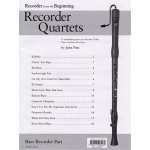 Image links to product page for Recorder from the Beginning: Recorder Quartets, Bass Recorder Part