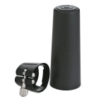 Image links to product page for Rovner 3RL "Dark" Bass Clarinet Ligature & Cap