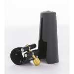 Image links to product page for Rovner 1RVS "Dark" Saxophone Ligature & Cap