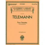 Image links to product page for Four Sonatas for Flute and Piano (includes Online Audio)