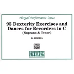 Image links to product page for 95 Dexterity Exercises and Dances for Recorders in C