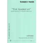Image links to product page for "The American" (String Quartet in F major Op.96 No.12) for Clarinet Quartet