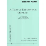 Image links to product page for A Trio of Debussy for Clarinet Quartet