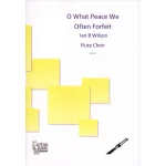 Image links to product page for O What Peace We Often Forfeit for Flute Choir