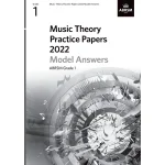 Image links to product page for Music Theory Practice Papers 2022 Grade 1 - Model Answers