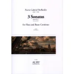 Image links to product page for 3 Sonatas from Op. 1 for Flute and Basso Continuo