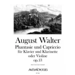 Image links to product page for Phantasie und Capriccio for Clarinet/Violin and Piano, Op. 13