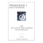 Image links to product page for Trialogue I for Flute, Cor Anglais and Bass Clarinet