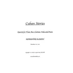Image links to product page for Cuban Stories for Flute, Bass Clarinet, Viola and Piano