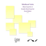 Image links to product page for Medieval Suite for Oboe Ensemble or Double Reed Quartet