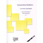 Image links to product page for Concertino Siciliano for Flute and String Quintet (Flute and Piano)
