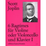 Image links to product page for 6 Ragtimes for Violin and Piano, Vol 1