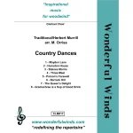 Image links to product page for Country Dances for Clarinet Choir