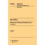 Image links to product page for Miniatures for Baroque Ensemble for Flute, Oboe, Violin, Viola, Cello and Harpsichord