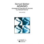 Image links to product page for Adagio for Saxophone Quartet