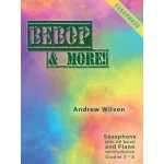 Image links to product page for Bebop & More for Saxophone and Piano (includes Online Audio)