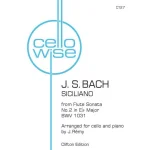 Image links to product page for Siciliano from Flute Sonata No. 2 in E major for Cello and Piano, BWV 1031