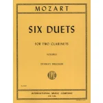 Image links to product page for 6 Duets for Two Clarinets, Vol. 1