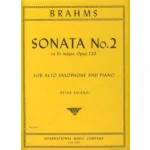 Image links to product page for Sonata No. 2 in Eb major for Alto Saxophone and Piano, Op. 120