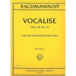 Image links to product page for Vocalise for Alto Saxophone, Op. 34/14