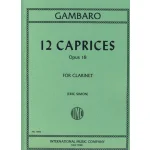 Image links to product page for 12 Caprices for Clarinet, Op. 18