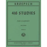 Image links to product page for 416 Studies for Clarinet, Vol. 3