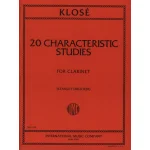 Image links to product page for 20 Characteristic Studies for Clarinet