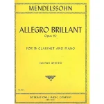 Image links to product page for Allegro Brillant for Clarinet and Piano, Op. 92