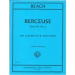 Image links to product page for Berceuse for Clarinet and Piano, Op. 40/2