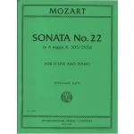 Image links to product page for Sonata No. 22 in A major for Flute and Piano, KV 305/293d