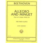 Image links to product page for Allegro and Minuet: Duo in G major for Two Flutes, WoO 26