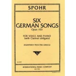 Image links to product page for Six German Songs for Voice, Clarinet and Piano, Op. 103