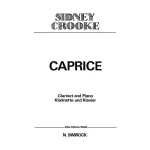 Image links to product page for Caprice for Clarinet and Piano