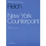 Image links to product page for New York Counterpoint for Clarinet and Tape