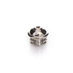 Image links to product page for Flutealot Custom Flute Crown, Silver Button