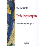 Image links to product page for Trois Impromptus for Flute and Piano, Op. 115
