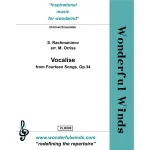 Image links to product page for Vocalise from Fourteen Songs for Clarinet Choir, Op. 34