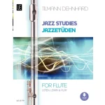 Image links to product page for Jazz Studies for Flute (includes Online Audio)