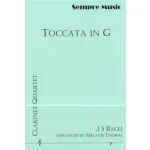 Image links to product page for Toccata in G (First Movement) for Clarinet Quartet, BWV 916