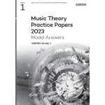 Image links to product page for Music Theory Practice Papers 2023 Grade 1 - Model Answers