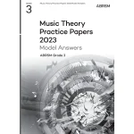 Image links to product page for Music Theory Practice Papers 2023 Grade 3 - Model Answers