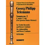 Image links to product page for Sonata No. 2 in C major for Treble Recorder and Basso Continuo