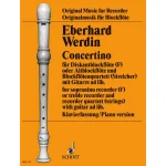 Image links to product page for Concertino for Descant Recorder (or Treble Recorder/Flute) and Recorder Quartet or String Quartet/Orchestra (Guitar ad lib.)