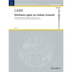 Image links to product page for Divisions upon an Italian Ground for Treble/Descant Recorder and Basso Continuo/Piano (Cello ad lib.)